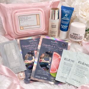 Luxury Skincare Mini Bundle | Sunday Riley, Kiehl’s, Elemis, Rhode + Masks/Wipes